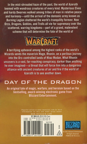 WarCraft Day of the Dragon by Richard A. Knaak