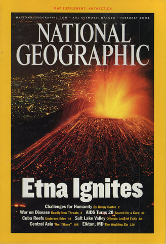 National Geographic Magazine Etna Ignites February 2002