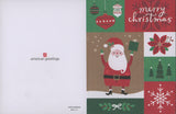 Merry Christmas Greeting Card with envelope Santa Claus