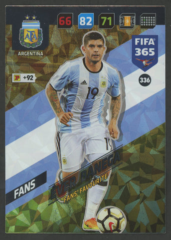 Ever Banega Argentina FIFA 365 #336 Soccer Fans Favourite Sport Card