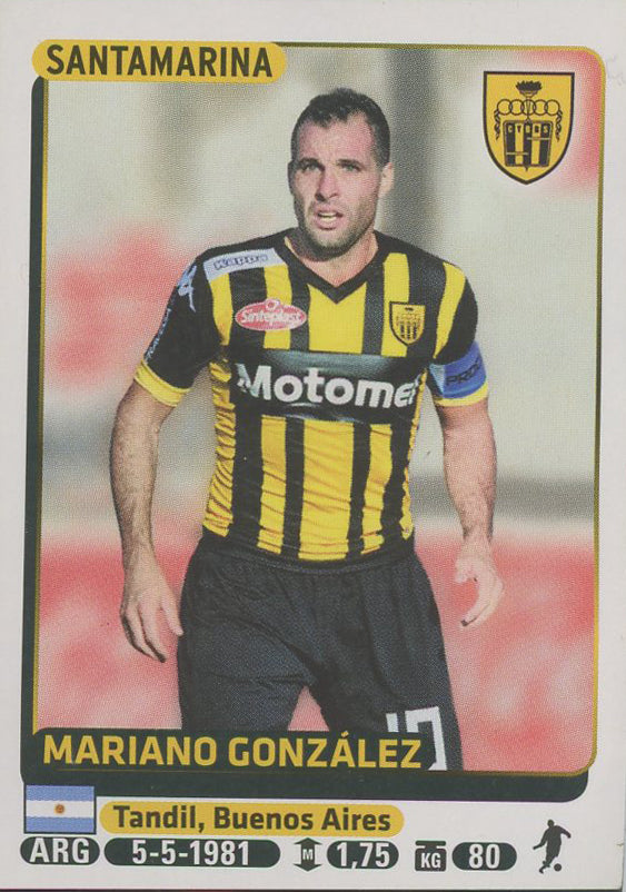 Mariano Gonzalez CYBRS Santamarina Argentine #626 Soccer Sport Card Panini
