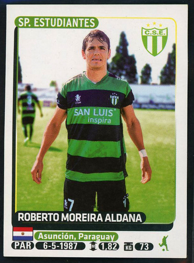 Roberto Moreira Club Sportivo Estudiantes Argentine #643 Soccer Sport Card Panin