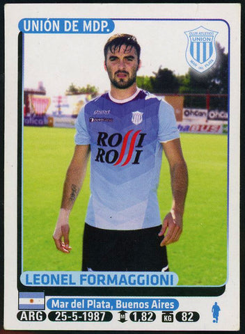 Leonel Formaggioni Club Atletico Union Argentine #649 Soccer Sport Card Panini