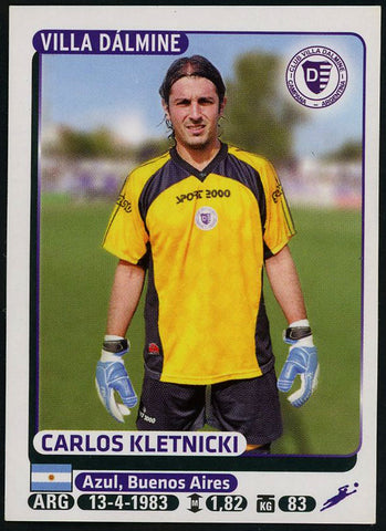 Carlos Kletnicki Club Villa Dalmine Argentine #655 Soccer Sport Card Panini