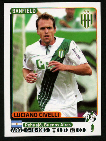 Luciano Civelli Club Atletico Banfield #77 Soccer Sport Card Panini