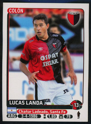 Lucas Landa Club Atletico Colon Argentine #114 Soccer Sport Card Panini