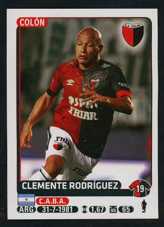 Clemente Rodriguez Club Atletico Colon Argentine #116 Soccer Sport Card Panini
