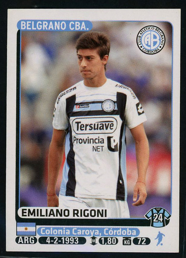 Emiliano Rigoni Belgrano CBA Argentine #87 Soccer Sport Card Panini