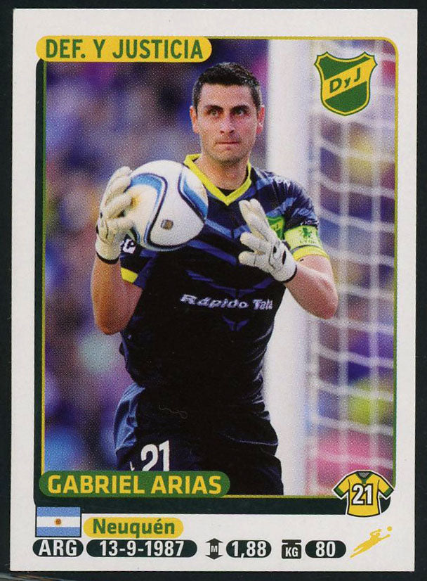 Gabriel Arias Defensa y Justicia Argentine #140 Soccer Sport Card Panini