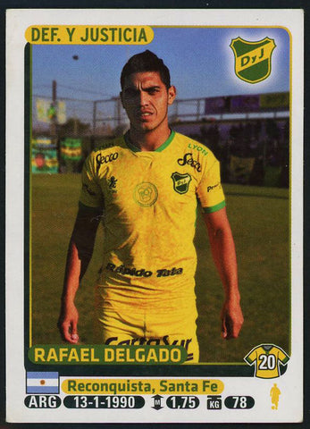 Rafael Delgado Defensa y Justicia Argentine #142 Soccer Sport Card Panini