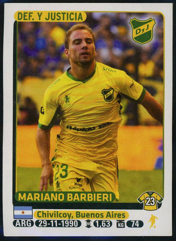 Mariano Barbieri Defensa y Justicia Argentine #147 Soccer Sport Card Panini