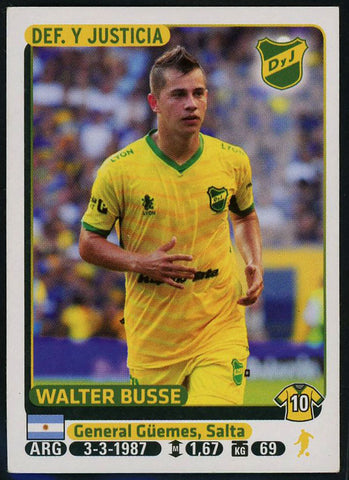 Walter Busse Defensa y Justicia Argentine #148 Soccer Sport Card Panini