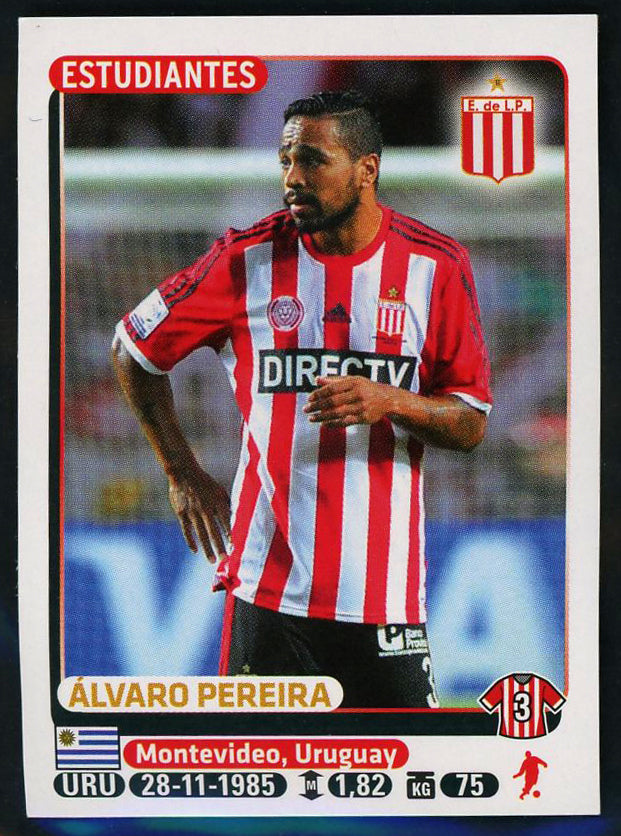 Alvaro Pereira Club Estudiantes de La Plata Argentine #165 Soccer Sport Card Pan