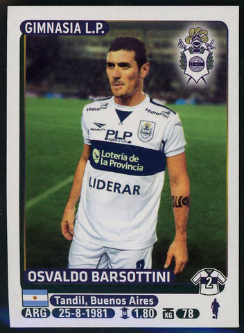 Osvaldo Barsottini Club de Gimnasia y Esgrima La Plata Argentine #171 Soccer Spo