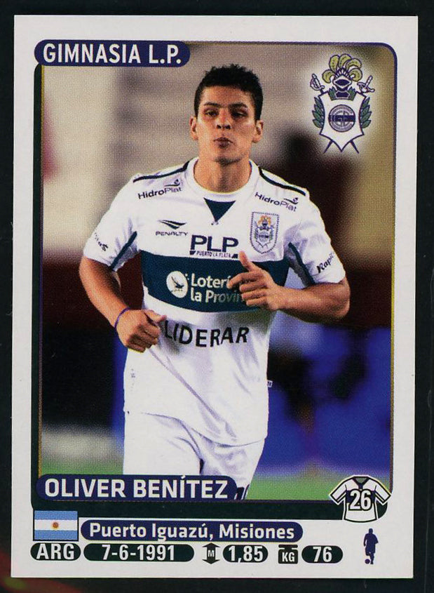 Oliver Benitez Club de Gimnasia y Esgrima La Plata Argentine #172 Soccer Sport C