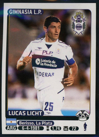 Lucas Licht Club de Gimnasia y Esgrima La Plata Argentine #174 Soccer Sport Card