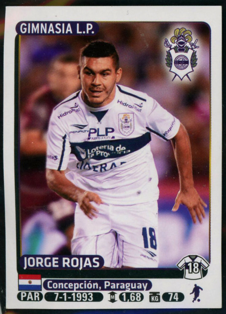 Jorge Rojas Club de Gimnasia y Esgrima La Plata Argentine #180 Soccer Sport Card