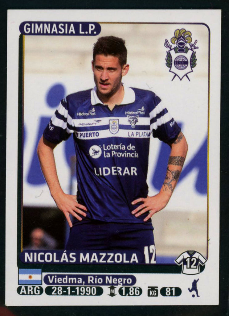 Nicolas Mazzola Club de Gimnasia y Esgrima La Plata Argentine #181 Soccer Sport