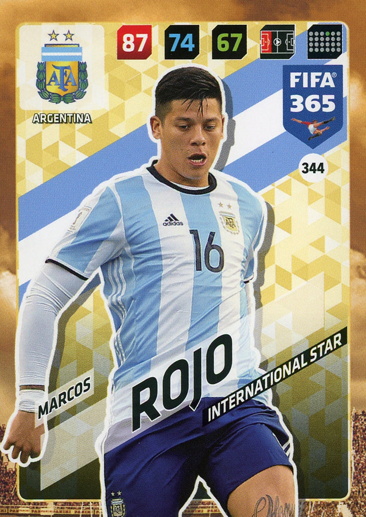 Marcos Rojo Argentina FIFA 365 #344 Soccer Sport Card