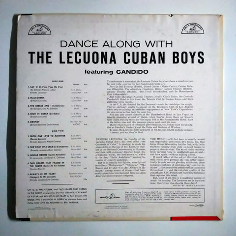The Lecuona Cuban Boys – Dance Along With The Lecuona Cuban Boys 12" LP Vinyl