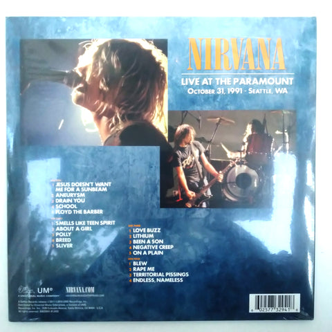 Nirvana – Live At The Paramount 602577329418 Vinyl LP 12'' Record