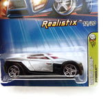 Hot Wheels 2005 First Editions, Realistix, Symbolic 12/20 #012, Silver, NEW