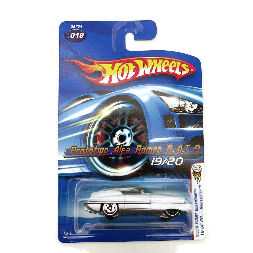 Hot Wheels 2005 First Editions, Prototipo Alpha Romeo 19/20 #019, Silver, NEW