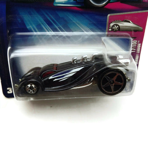 Hot Wheels 2004 First Editions, Harnoze Grandy Lusion #017 17/100, Black, NEW