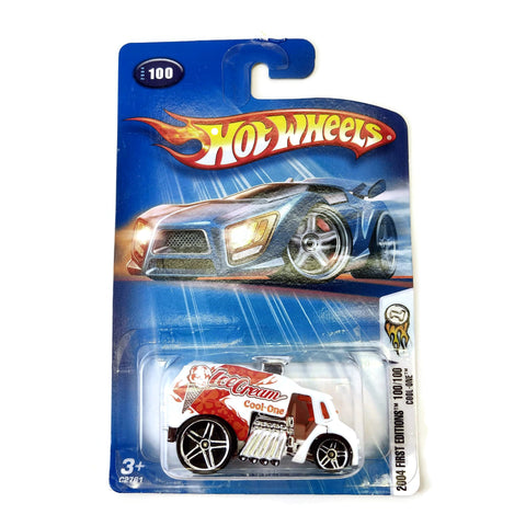 Hot Wheels 2004 First Editions, Cool-one #100 100/100, White and Orange, NEW