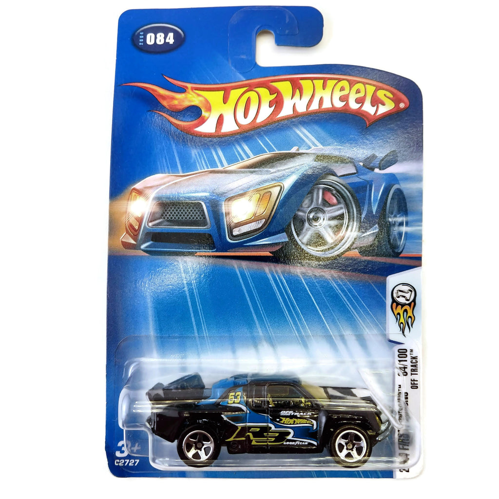Hot Wheels 2004 First Editions, Off Track #084 84/100, Blue, NEW