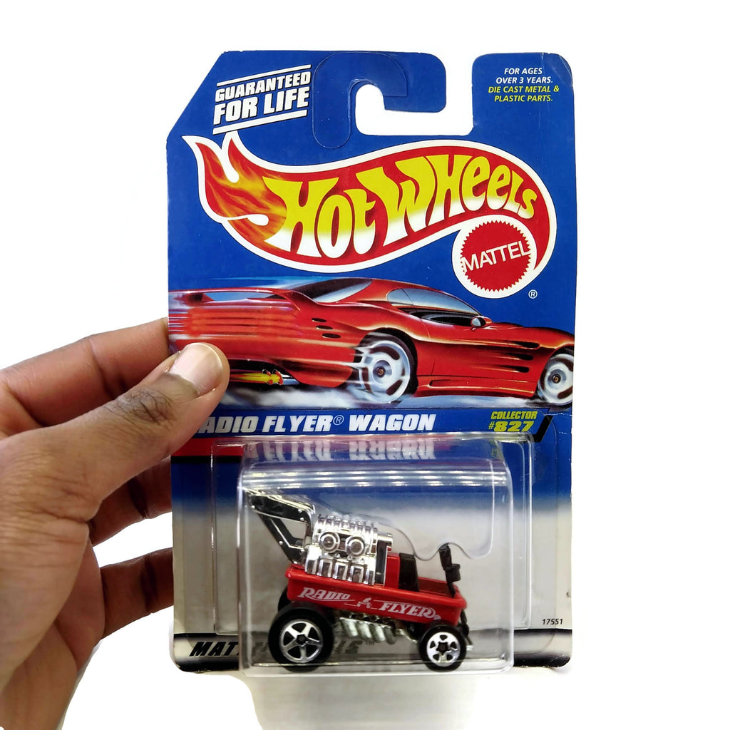 Hot Wheels Radio Flyer Wagon, #827, Red, Mattel Wheels, NEW