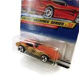 Hot Wheels Corvette Stingray Tatto Machines Series #4, Orange, NEW