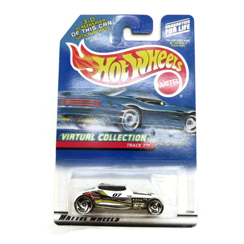 Hot Wheels Cars Virtual Collection  Track T Mattel Wheels, White, NEW