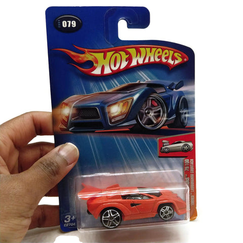 Hot Wheels 2004 First Edition 79/100 Lamborghini #079 Orange Car Collection Toy