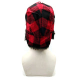 Bomber Trapper Aviator Hat with Earflaps Unisex Red / Black