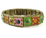 Women's Bracelet Copper Stones Boho Hippie Jewel Style Hand Trinket Gift for Her
