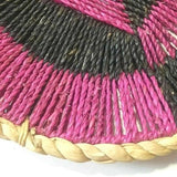 Basket Wall Décor Woven Round Tray Coiled Handmade Straw Bohemian Fruit Display
