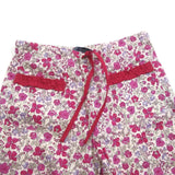 Lili Gaufrette Girls Pink Floral Print pants Size 4 Years New
