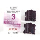 Genuine Xerox 108R00724 8560/8560MFP Magenta 3 Single Ink Sticks NEW NO BOX