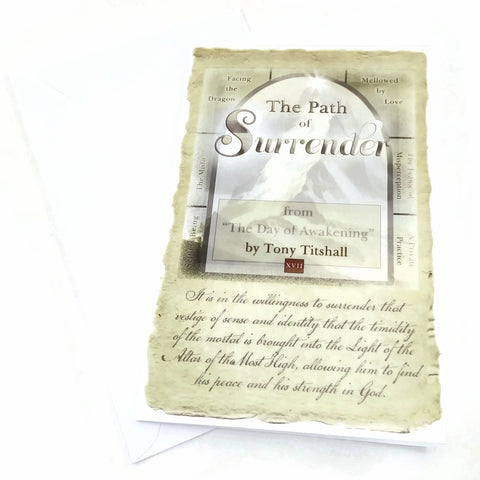 "The Path of Surrender"  By Tony Titshall Greeting Card