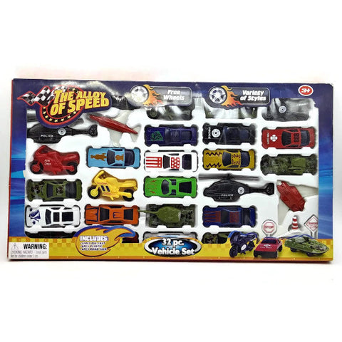 Vehicle set, The Alloy of Speed 32 pc. Variety of styles - NEW