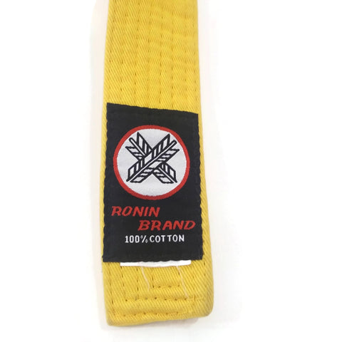 Ronin Brand Yellow Martial Arts Belt Karate Belt