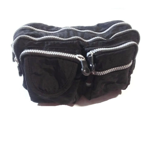 Waist Unisex Pouch Purse Shoulder Crossbody Bag Black