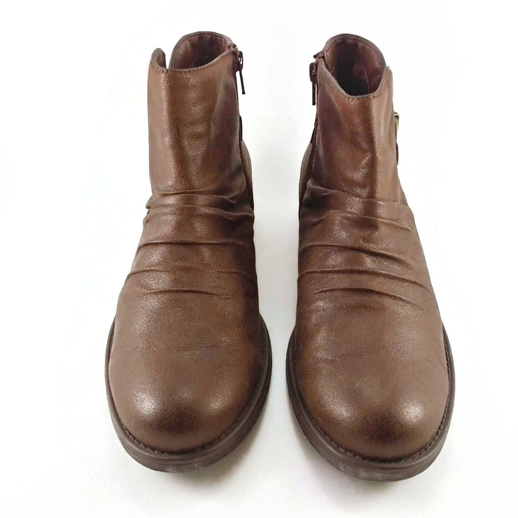 Women's Boots Baretraps Callahan Ankle Booties Size Zip Brown 9.5M Gift for Her