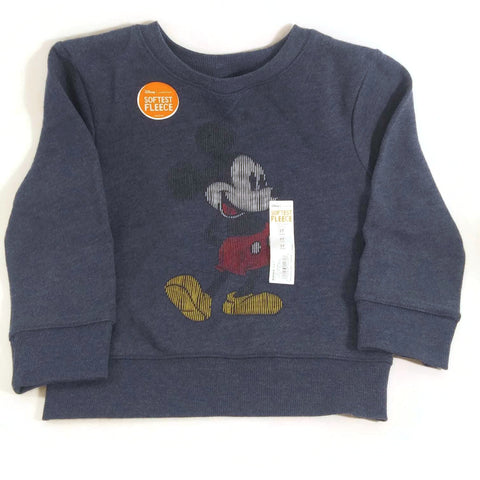 Mickey Mouse Toddler Boy Sweatshirt Jumping Beans Softest Fleece with Cartoon