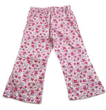 Lili Gaufrette Girls Pink Floral Print pants Size 4 Years New