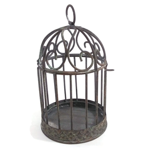 Vintage Rustic Metal Classic Decorative Bird House Cage 5.5"