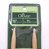 16" Circular Clover Takumi  Knitting Needle No.11 Bamboo Premium Japan