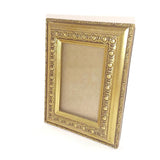 Antique Decorative Ornamented Picture Goldtone Photo Frame Table Top 3.25 x 4.25
