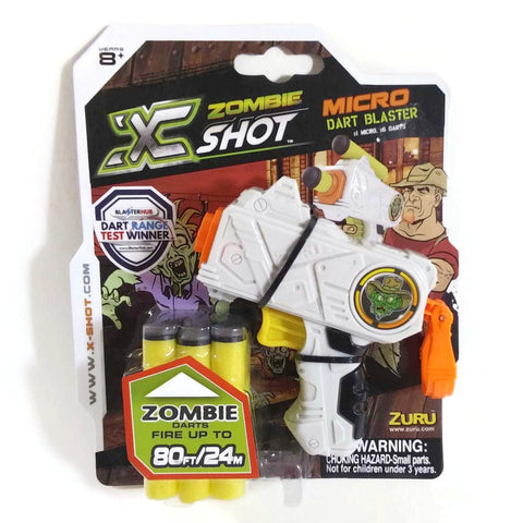 Zuru X Shot Zombie Edition Micro Dart Blaster Gun Children Kids Outdoor Toys